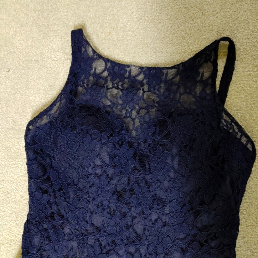 Navy Blue Prom Dress